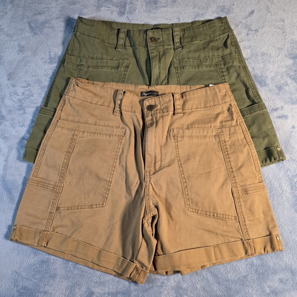 Supplies Women’s Cargo Utility Shorts Lot of 2 Size 10 30W Tan Olive